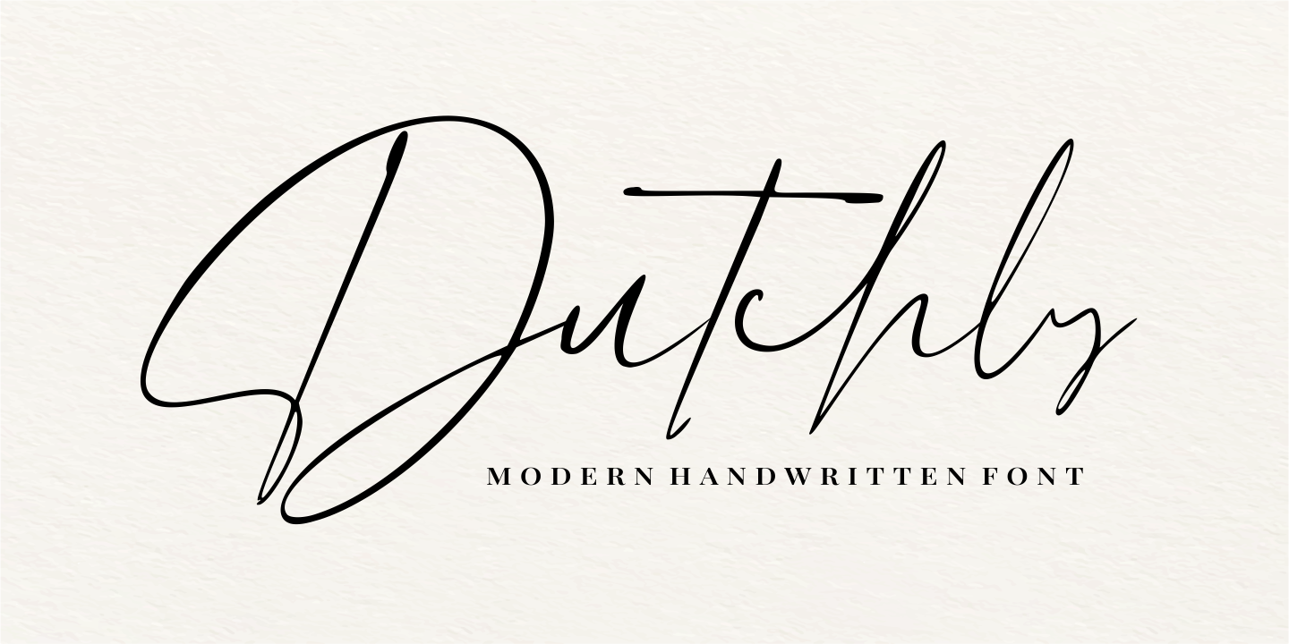 Example font Dutchly #1